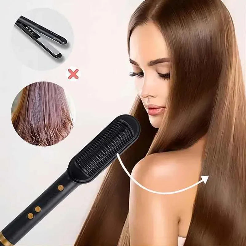 Escova Alisadora e Modeladora Térmica Profissional - LisoPro
