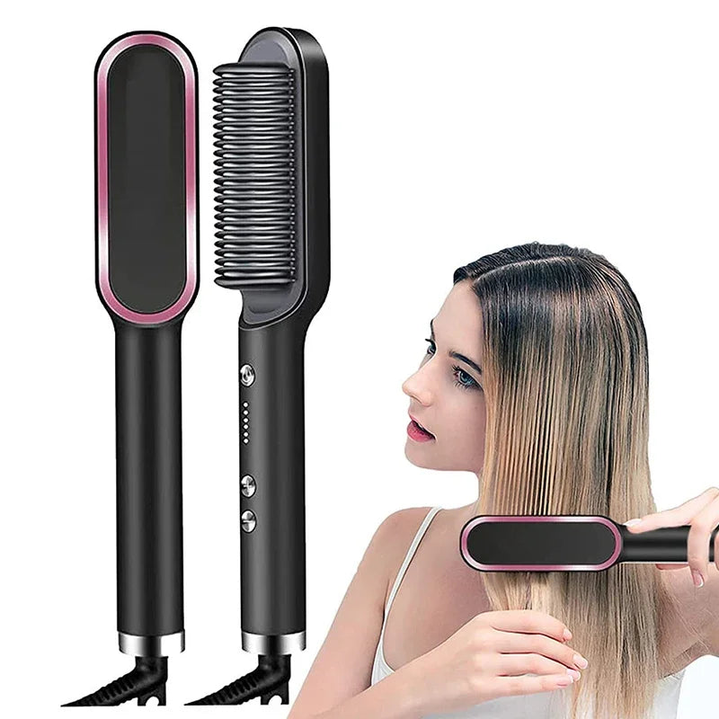 Escova Alisadora e Modeladora Térmica Profissional - LisoPro