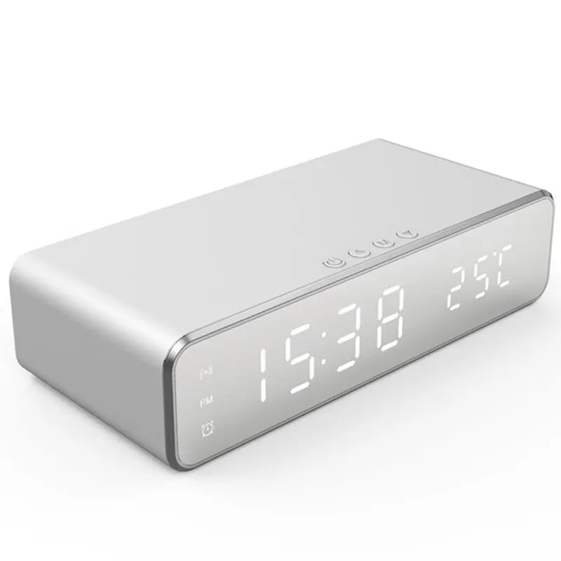 Relógio LED com Carregador por Indução - ChargeStation - [FRETE GRÁTIS]