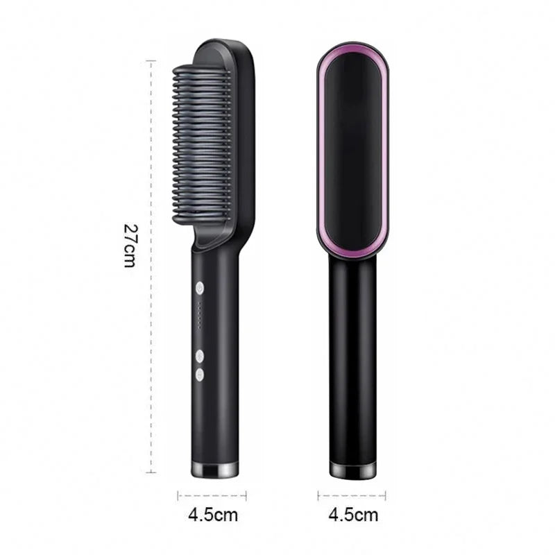 Escova Alisadora e Modeladora Térmica Profissional - LisoPro