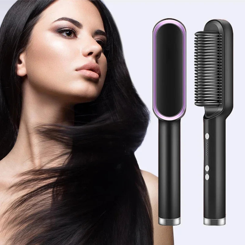 Escova Alisadora e Modeladora Térmica Profissional - LisoPro